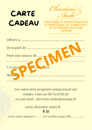 PENSEZ A LA CARTE CADEAU !!